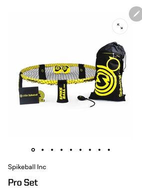 Spikeball Pro Set - Black and Yellow Outdoor Game